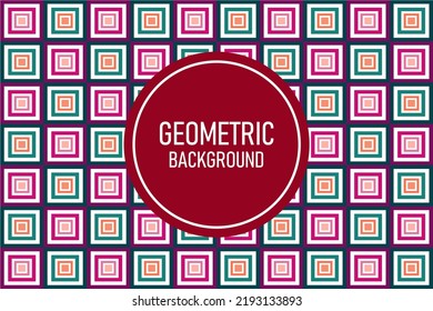 Full color flat geometric abstract background