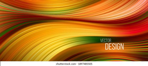 Full color flow wave trendy background. Background for presentation, brochure, booklet, poster. Vector illustration EPS10