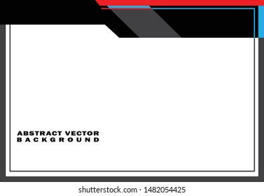 full color frame, design template vector