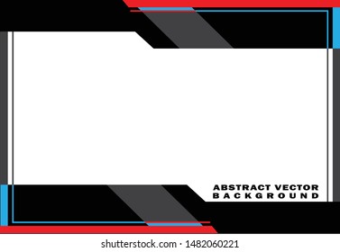 full color frame, design template vector