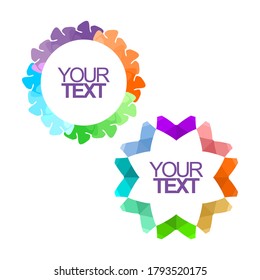 diseño de marcos de color completo para promociones de bodas, etc.