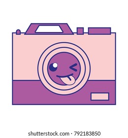 full color funny camera technology kawaii cartoon