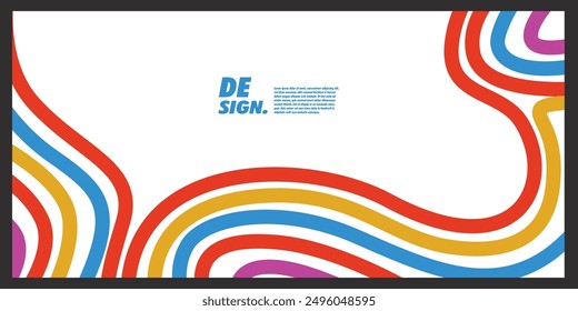 Full color geometric abstract background with space area suitable for banner page display needs, and social media