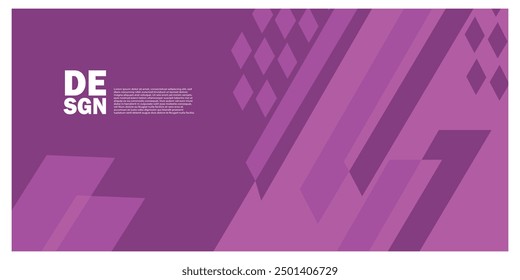 Full color geometric abstract background with space area, good for banners and social media