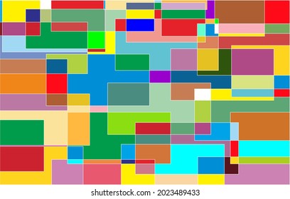 A full color geometric abstract vector illustration, perfect for wall decoration and suitable for other business purposes.