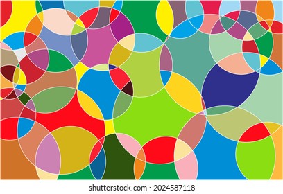 A full color geometric abstract vector illustration, perfect for wall decoration and suitable for other business purposes.