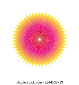 Diseño vectorial de arte geométrico a todo color