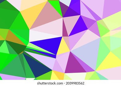 full Color  geometric pattern triangles polygonal design for web and background, application 