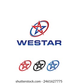 full color gradient triangle circle logo, modern combination illustration