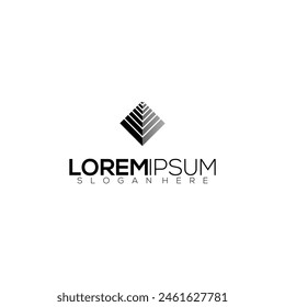 full color gradient triangle circle logo, modern combination illustration
