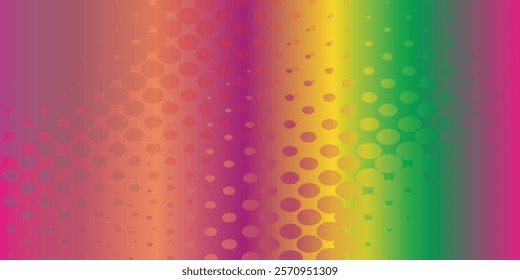 full color halftone dots background