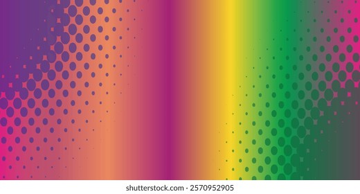 full color halftone dots background