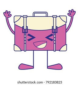 full color happy backpack kawaii with arms and legs