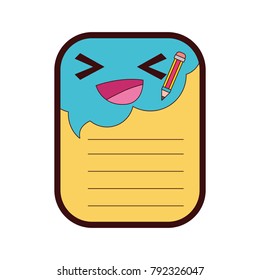 full color happy and cute note paper kawaii
