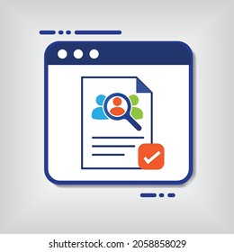 icono de panel de recursos humanos de color completo