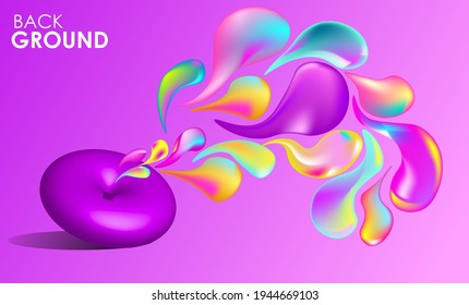 full color imagine background fluid liquid