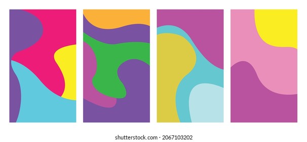 abstrakter, farbiger, flüssiger Hintergrund, Vektordesign