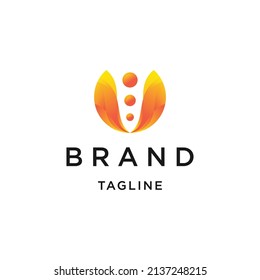 Full color logo with abstract shapes