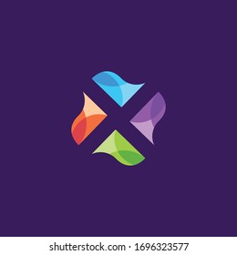 full color logo design vector graphics illustration