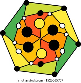 Full color and modern style of ornament