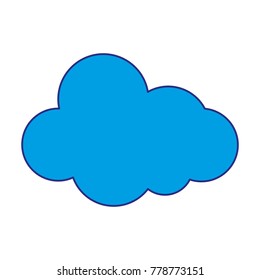 full color natural cloud in sky to weather design