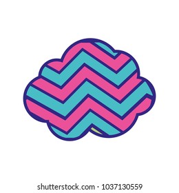 full color nature cloud in the sky with rainbow design