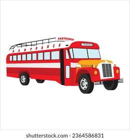 Full color Pantranco Bus perspective view
