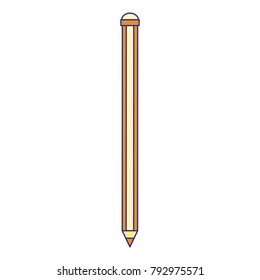 full color pencil school object education design