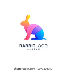 Full Color Rabbit Logo Design