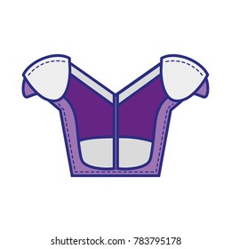 full color shoulder pads protection to play american football