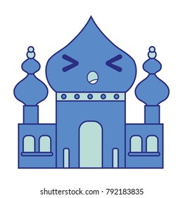 full color sleeping taj mahal kawaii cartoon