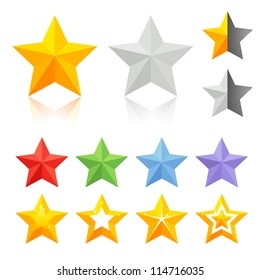 Full color star icons