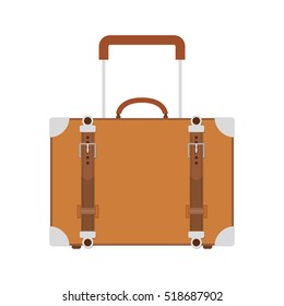 full color suitcase with handle