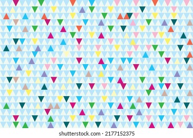 full color triangle pattern background