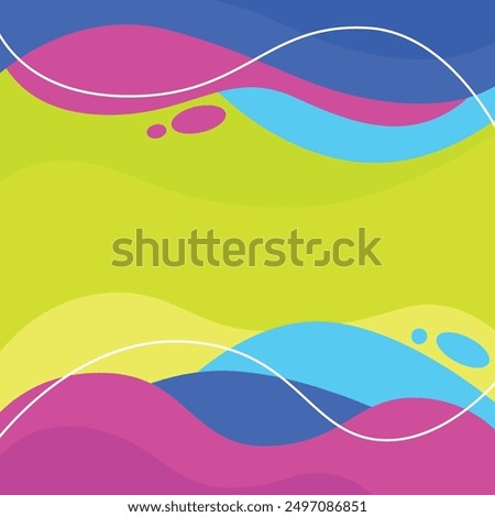 Full color vector Illustration colorful liquid and fluid abstract