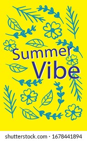 full color vector summer vibe