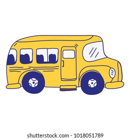 full color vehicle school bus education transportation