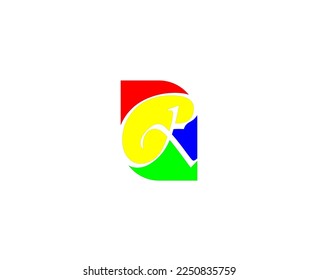 Logo de colores completos y diseño de símbolos