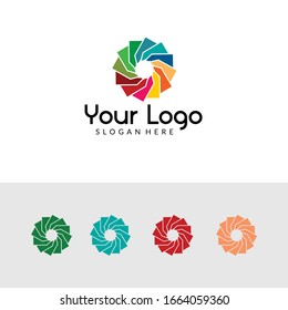 Full colour design logo abstract template,
logo for app design or art