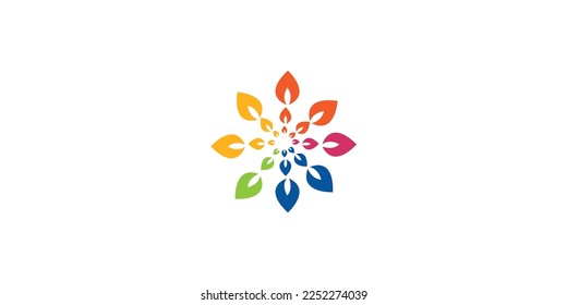 vector de icono de color completo para la empresa