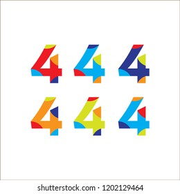 FULL COLOUR NUMBER DESIGN FOR LOGO ICON ART APPS
