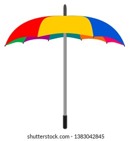 full colour umbrella vector.protection concept.