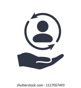 Full Customer Care Service - Minimal Personal Qualities Icon. Full Customer Protection. Personal Service Offering. Icon, Inclusion, Service, Buyer, Full, Guest, Offer, Personal, Account, Client, Symbo