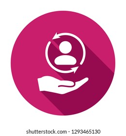 Full customer care service - Minimal vector icon. Vector illustration