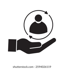 Full customer care service - Minimal vector icon