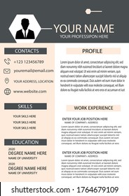 full customized creative and modern curriculum vitae design vector template bio data personal application information banner