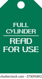 Full cylinder.Read for use.
Notifying the label when using capacitive devices, vector illustration.