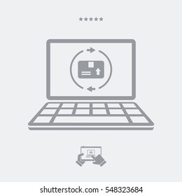 Full delivery services - Vector flat icon