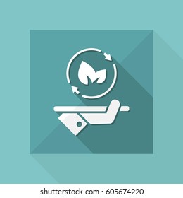 Full ecology services - Vector web icon