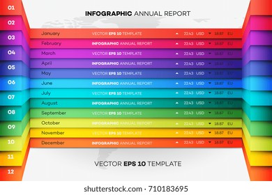 Full Editable Business Infographic. Vector Template And Mockup For Your Business Brochure Or Presentation Design.